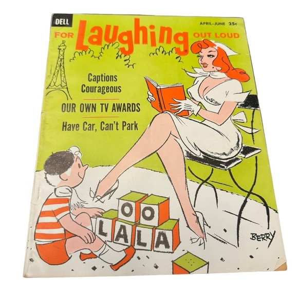 For Laughing Out Loud April - June 1959-Dell Magazine Vintage - Picture 1 of 11